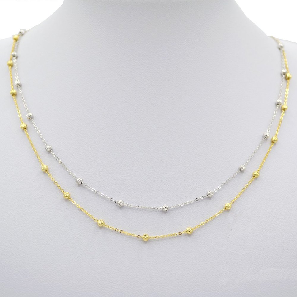 Ball Station Chain Necklace (925)